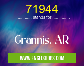 71944 means Grannis, AR 71944