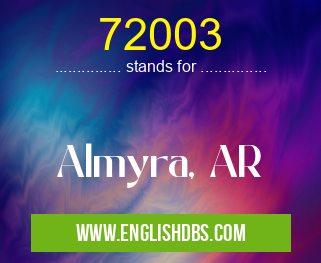 72003 means Almyra, AR 72003