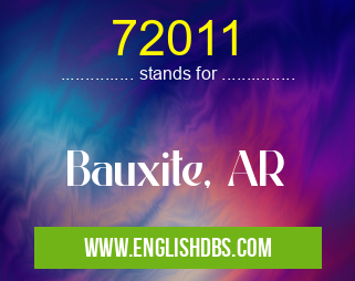 72011 means Bauxite, AR 72011