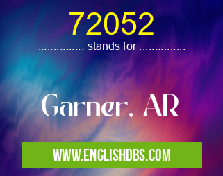 72052 means Garner, AR 72052