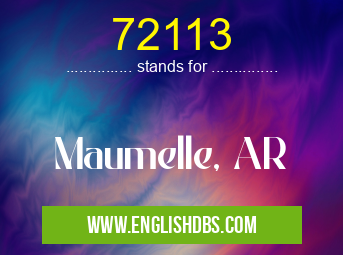 72113 means Maumelle, AR 72113