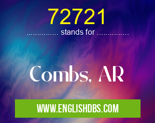 72721 means Combs, AR 72721