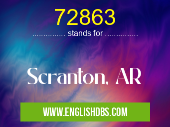 72863 means Scranton, AR 72863