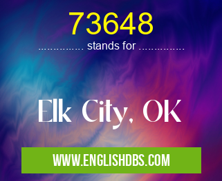 73648 means Elk City, OK 73648