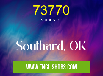 73770 means Southard, OK 73770