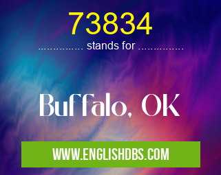 73834 means Buffalo, OK 73834