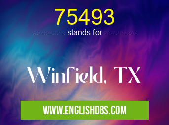 75493 means Winfield, TX 75493