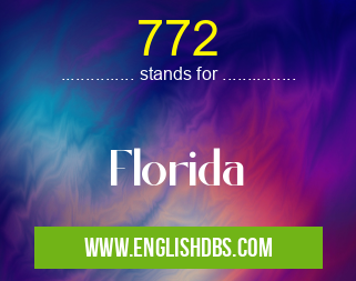 772 means Florida 772