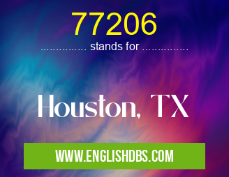 77206 means Houston, TX 77206