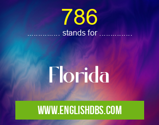 786 means Florida 786