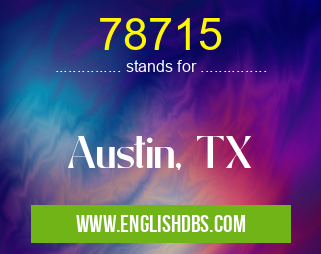 78715 means Austin, TX 78715