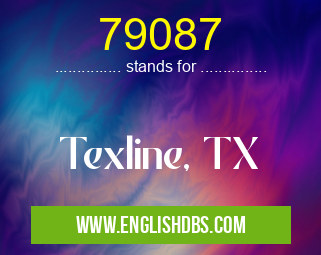 79087 means Texline, TX 79087