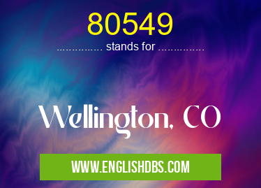 80549 means Wellington, CO 80549