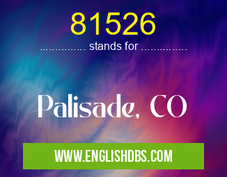 81526 means Palisade, CO 81526