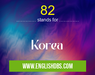 82 means Korea 82