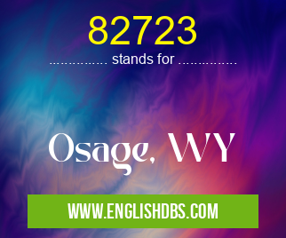 82723 means Osage, WY 82723