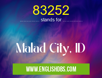 83252 means Malad City, ID 83252