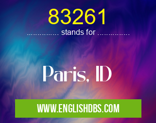 83261 means Paris, ID 83261