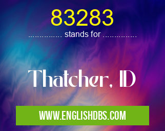 83283 means Thatcher, ID 83283