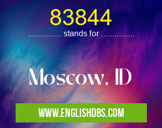 83844 means Moscow, ID 83844
