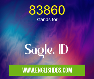 83860 means Sagle, ID 83860