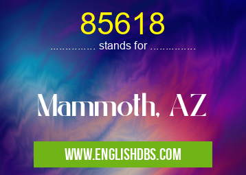 85618 means Mammoth, AZ 85618
