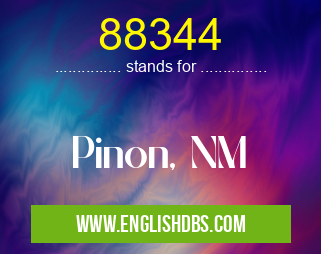 88344 means Pinon, NM 88344