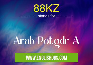 88KZ means Arab Pot.gdr A 88KZ