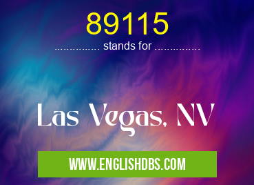 89115 means Las Vegas, NV 89115
