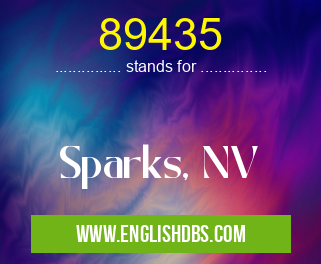 89435 means Sparks, NV 89435