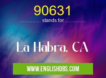 90631 means La Habra, CA 90631