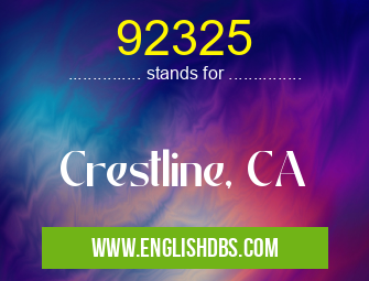 92325 means Crestline, CA 92325