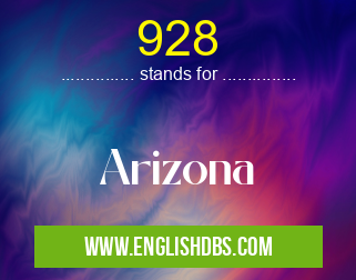 928 means Arizona 928