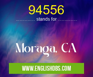 94556 means Moraga, CA 94556