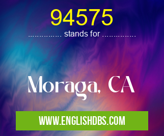 94575 means Moraga, CA 94575