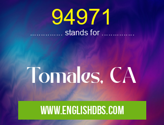 94971 means Tomales, CA 94971