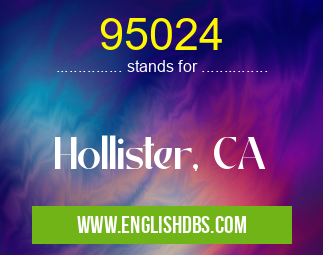 95024 means Hollister, CA 95024