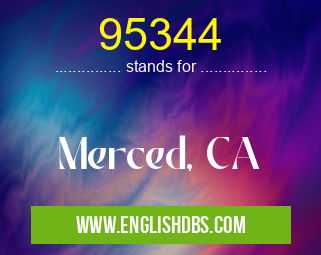 95344 means Merced, CA 95344
