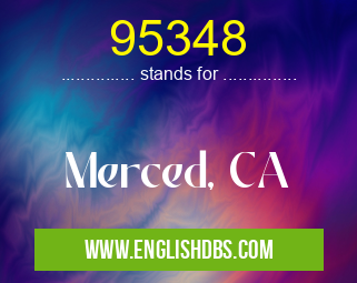 95348 means Merced, CA 95348