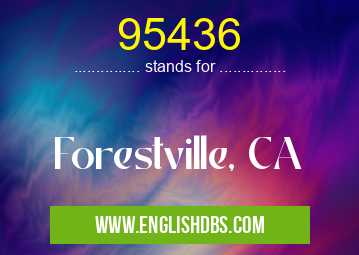 95436 means Forestville, CA 95436