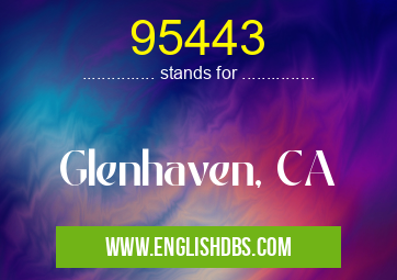 95443 means Glenhaven, CA 95443