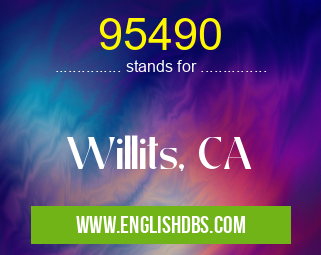 95490 means Willits, CA 95490