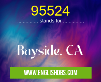 95524 means Bayside, CA 95524