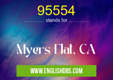 95554 means Myers Flat, CA 95554