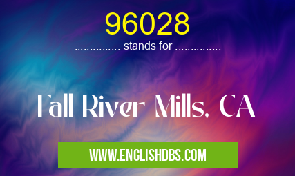 96028 means Fall River Mills, CA 96028