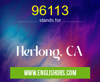 96113 means Herlong, CA 96113