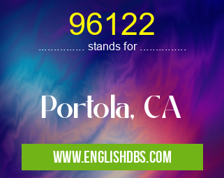 96122 means Portola, CA 96122