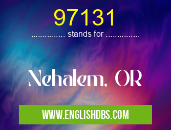 97131 means Nehalem, OR 97131