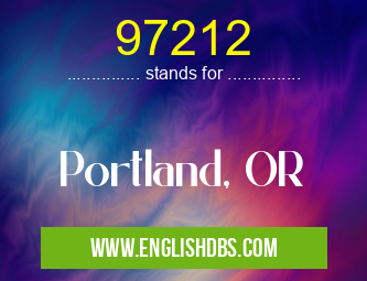 97212 means Portland, OR 97212