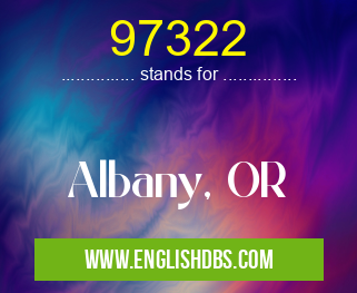97322 means Albany, OR 97322